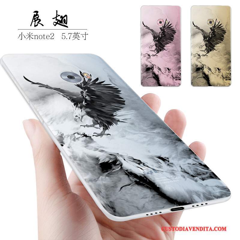 Custodia Mi Note 2 Creativo Piccola Anti-caduta, Cover Mi Note 2 Silicone Tutto Incluso Macchiati