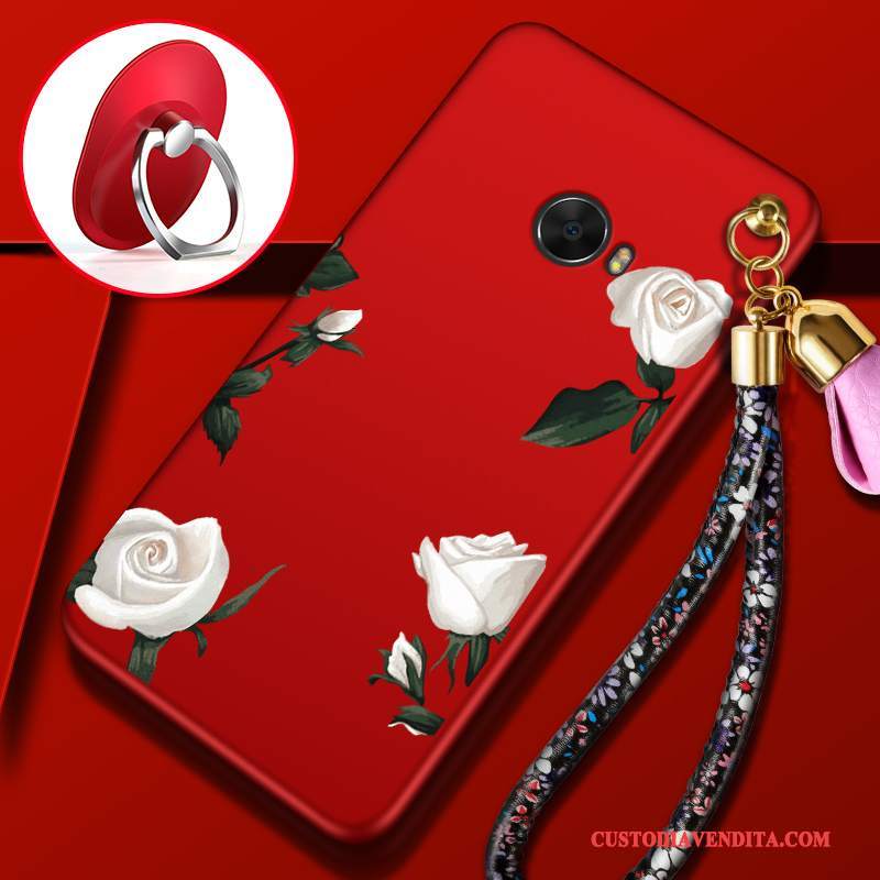 Custodia Mi Note 2 Silicone Macchiati Piccola, Cover Mi Note 2 Creativo Rossotelefono