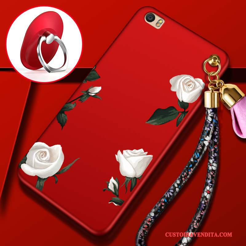 Custodia Mi Note 2 Silicone Macchiati Piccola, Cover Mi Note 2 Creativo Rossotelefono
