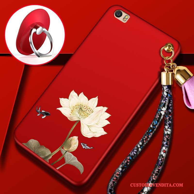 Custodia Mi Note 2 Silicone Macchiati Piccola, Cover Mi Note 2 Creativo Rossotelefono