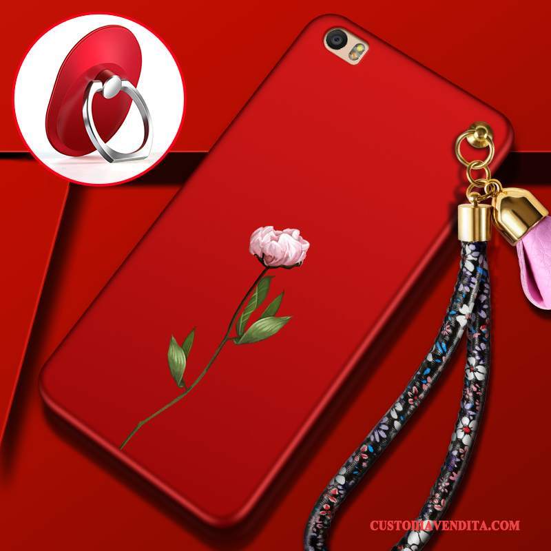 Custodia Mi Note 2 Silicone Macchiati Piccola, Cover Mi Note 2 Creativo Rossotelefono