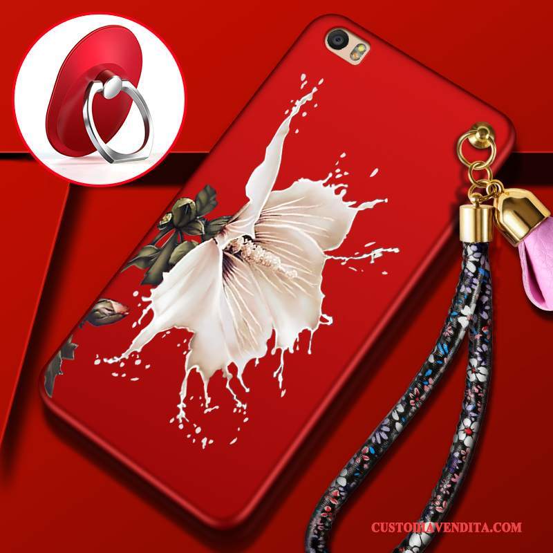 Custodia Mi Note 2 Silicone Macchiati Piccola, Cover Mi Note 2 Creativo Rossotelefono