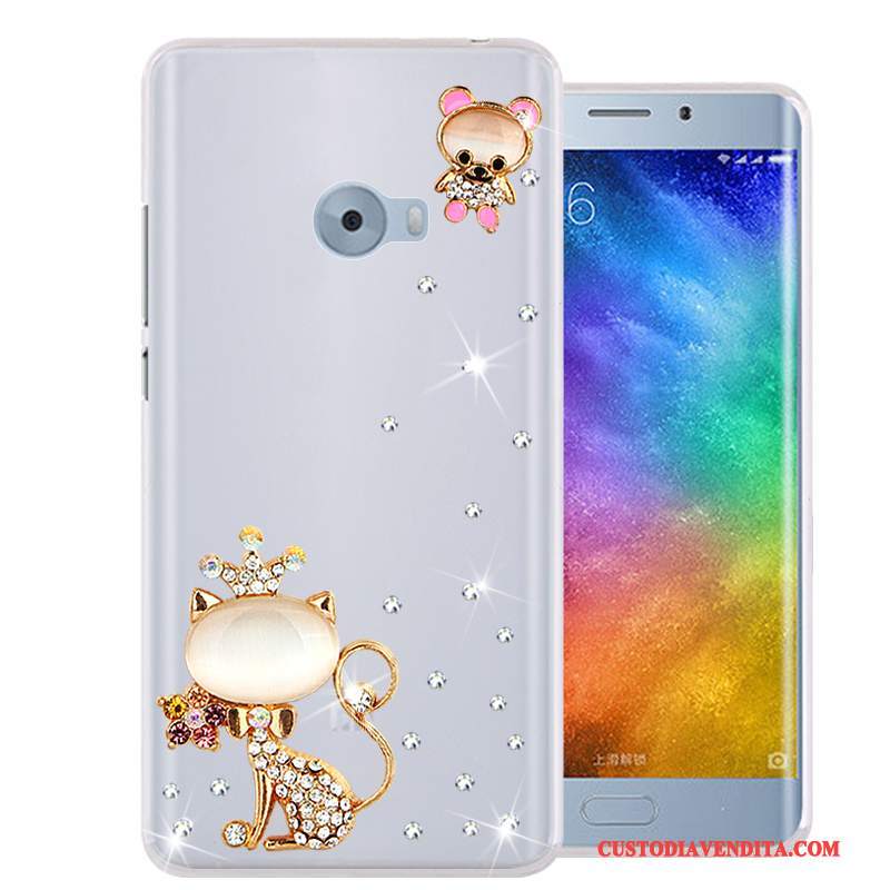 Custodia Mi Note 2 Silicone Morbido Tutto Incluso, Cover Mi Note 2 Strass Piccola Rosa