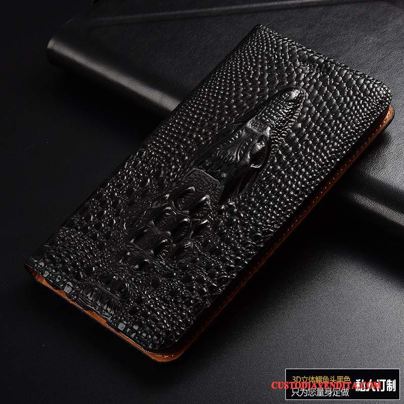 Custodia Mi Note 3 Pelle Telefono Piccola, Cover Mi Note 3 Protezione Personalizza Nero
