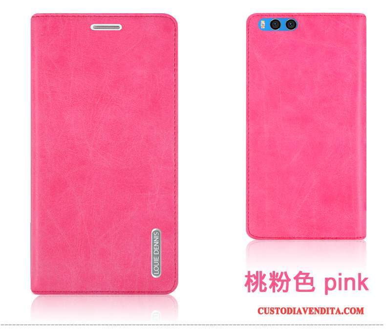 Custodia Mi Note 3 Protezione Telefono Tutto Incluso, Cover Mi Note 3 Pelle Piccola Rosso