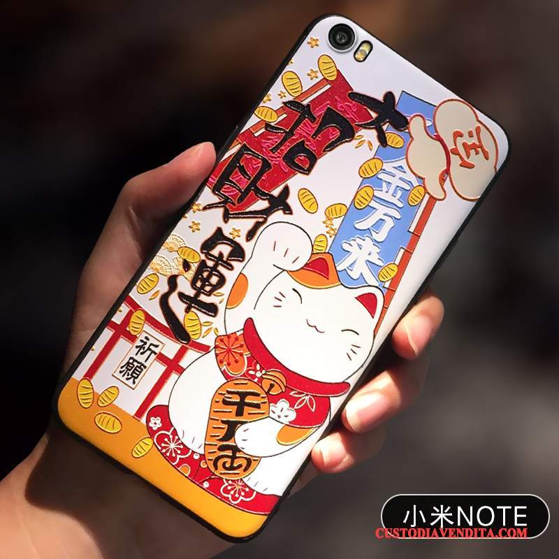 Custodia Mi Note Colore Morbidotelefono, Cover Mi Note Protezione Gattino Tendenza