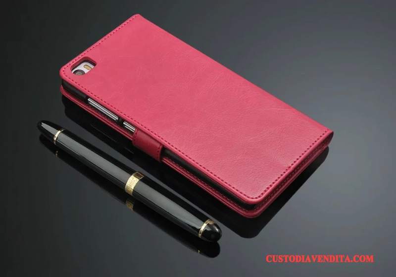 Custodia Mi Note Protezione Rossotelefono, Cover Mi Note Folio Tutto Incluso Piccola