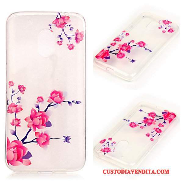 Custodia Moto G4 Play Protezione Blu Morbido, Cover Moto G4 Play Trasparentetelefono