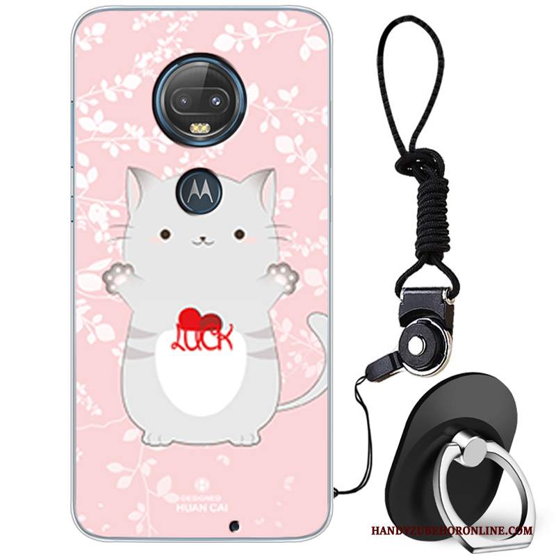 Custodia Moto G7 Cartone Animato Di Personalità Bello, Cover Moto G7 Creativo Morbido Marchio Di Tendenza