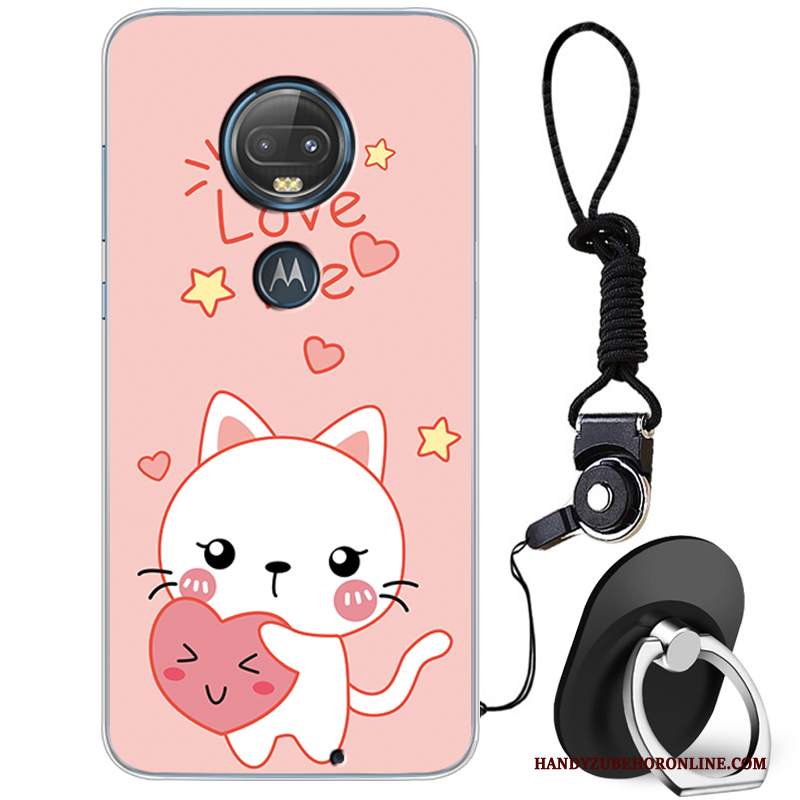 Custodia Moto G7 Cartone Animato Di Personalità Bello, Cover Moto G7 Creativo Morbido Marchio Di Tendenza