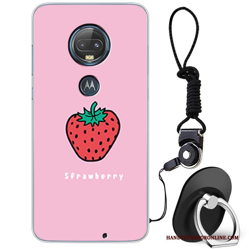 Custodia Moto G7 Cartone Animato Di Personalità Bello, Cover Moto G7 Creativo Morbido Marchio Di Tendenza