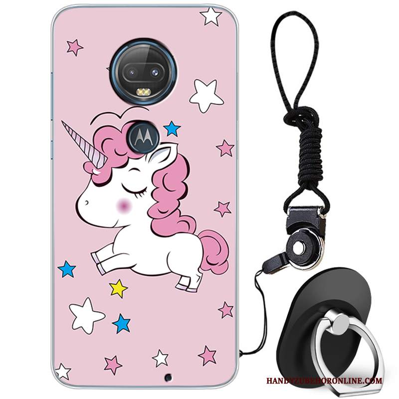 Custodia Moto G7 Cartone Animato Di Personalità Bello, Cover Moto G7 Creativo Morbido Marchio Di Tendenza