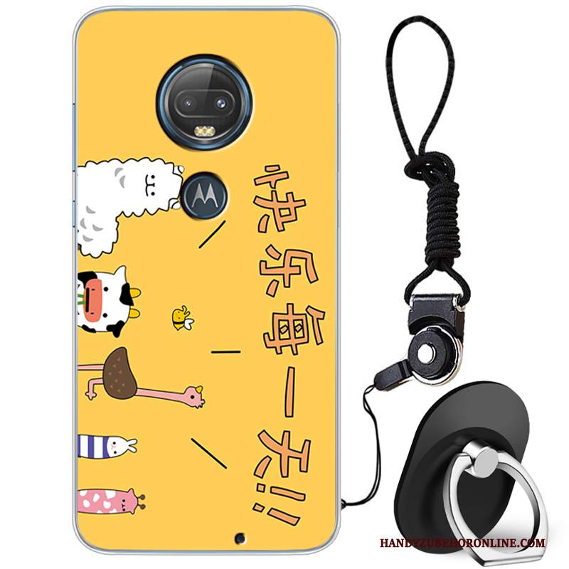 Custodia Moto G7 Cartone Animato Di Personalità Bello, Cover Moto G7 Creativo Morbido Marchio Di Tendenza