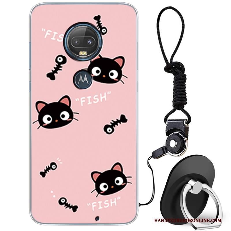 Custodia Moto G7 Cartone Animato Di Personalità Bello, Cover Moto G7 Creativo Morbido Marchio Di Tendenza