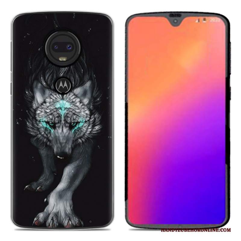 Custodia Moto G7 Cartone Animato Morbido Nuovo, Cover Moto G7 Creativo Tendenzatelefono