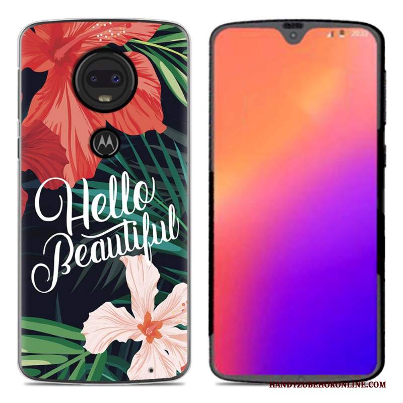 Custodia Moto G7 Cartone Animato Morbido Nuovo, Cover Moto G7 Creativo Tendenzatelefono