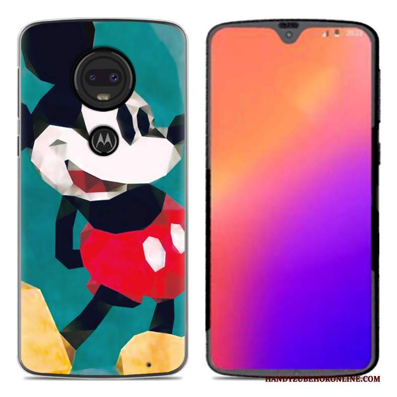 Custodia Moto G7 Cartone Animato Morbido Nuovo, Cover Moto G7 Creativo Tendenzatelefono
