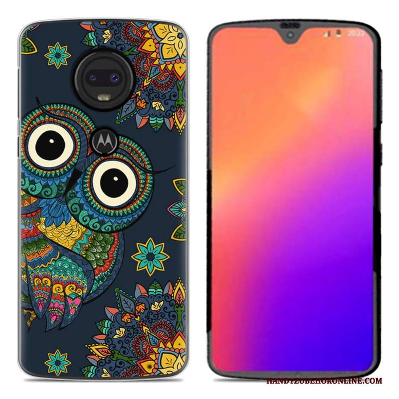 Custodia Moto G7 Cartone Animato Morbido Nuovo, Cover Moto G7 Creativo Tendenzatelefono