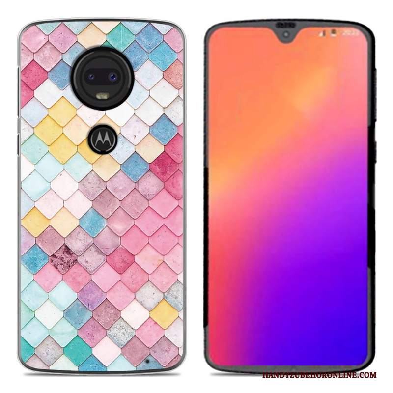 Custodia Moto G7 Cartone Animato Morbido Nuovo, Cover Moto G7 Creativo Tendenzatelefono