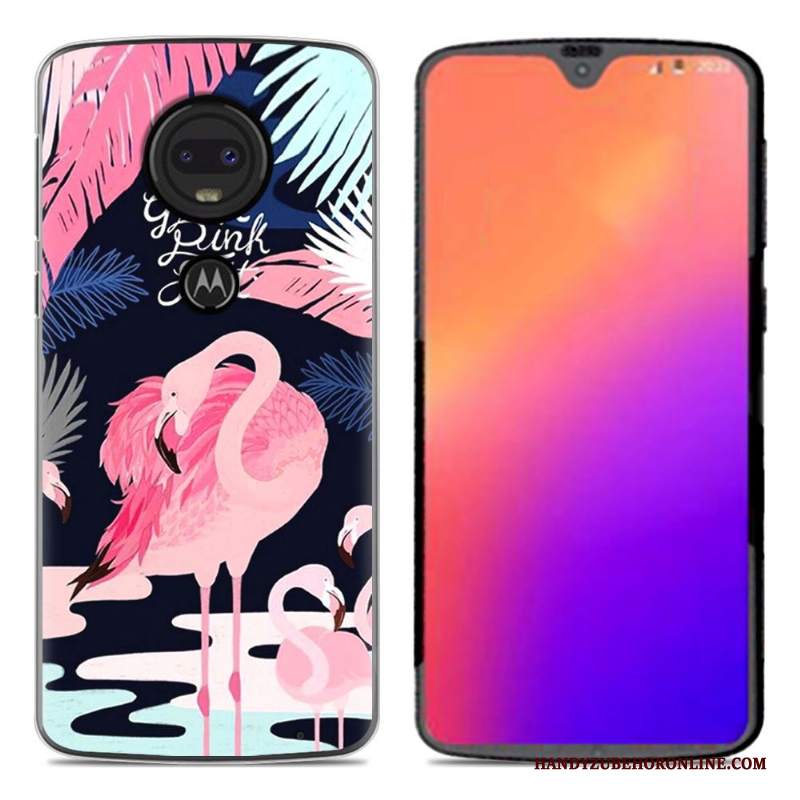 Custodia Moto G7 Cartone Animato Morbido Nuovo, Cover Moto G7 Creativo Tendenzatelefono