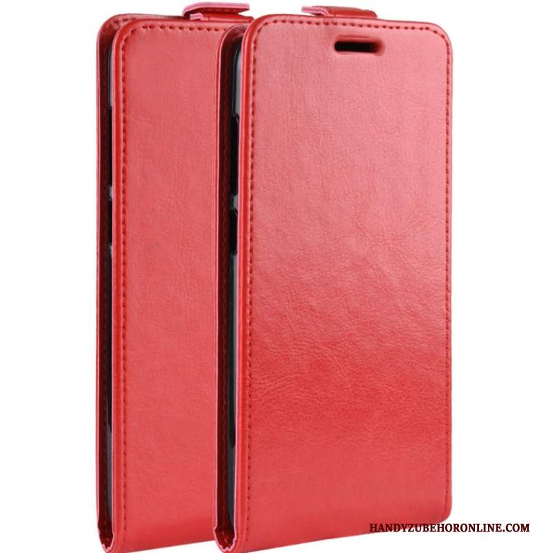 Custodia Moto G7 Pelle Modello Nero, Cover Moto G7 Protezione Telefono