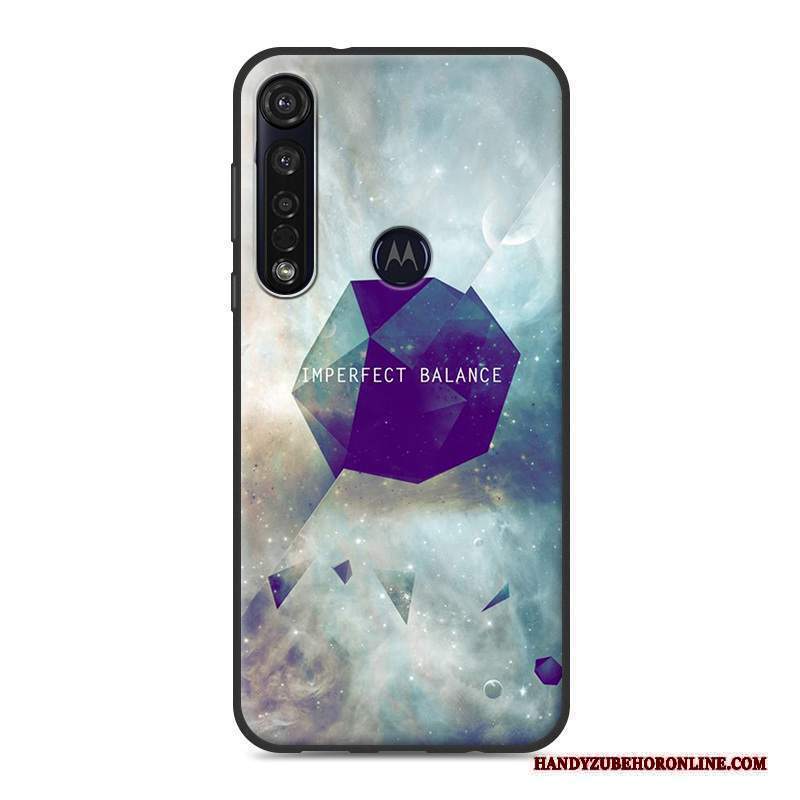 Custodia Moto G8 Plus Colore Scenario Giallo, Cover Moto G8 Plus Silicone Morbidotelefono
