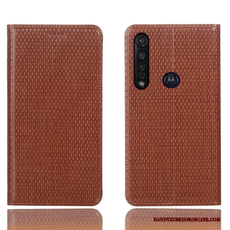 Custodia Moto G8 Plus Pelle Telefono Anti-caduta, Cover Moto G8 Plus Protezione Tutto Incluso