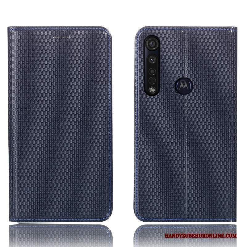Custodia Moto G8 Plus Pelle Telefono Anti-caduta, Cover Moto G8 Plus Protezione Tutto Incluso