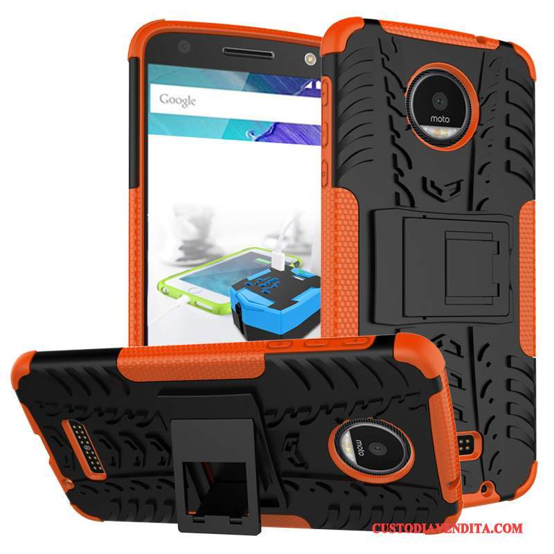 Custodia Moto X4 Protezione Modello Verde, Cover Moto X4 Supportotelefono