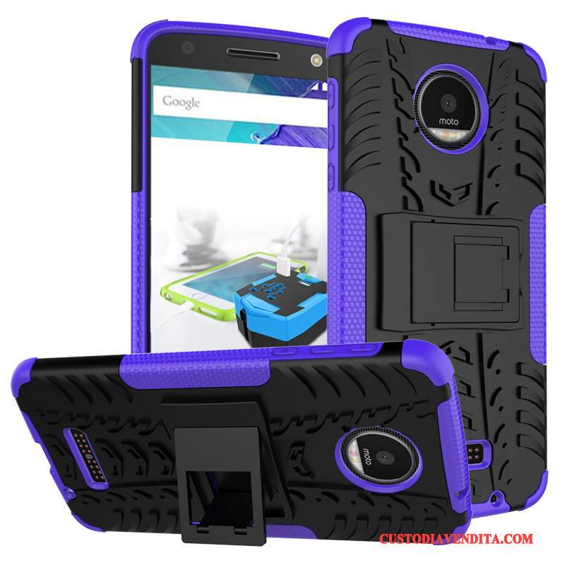 Custodia Moto X4 Protezione Modello Verde, Cover Moto X4 Supportotelefono