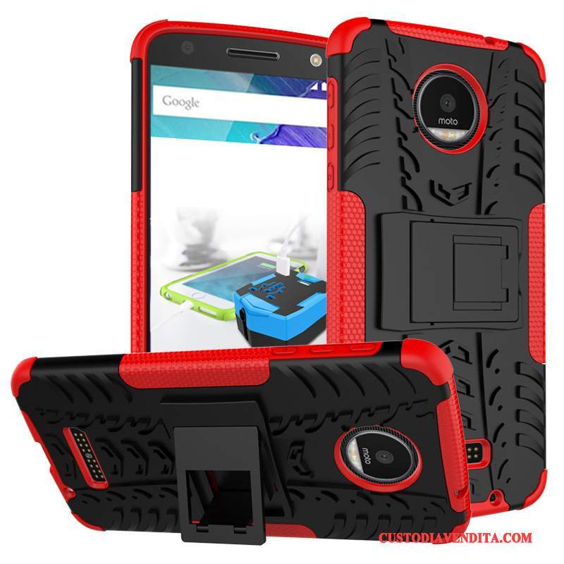 Custodia Moto X4 Protezione Modello Verde, Cover Moto X4 Supportotelefono