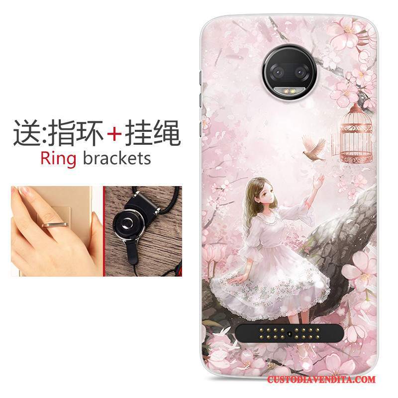 Custodia Moto Z 2018 Colore Fresco Tutto Incluso, Cover Moto Z 2018 Protezione Morbido Anti-caduta