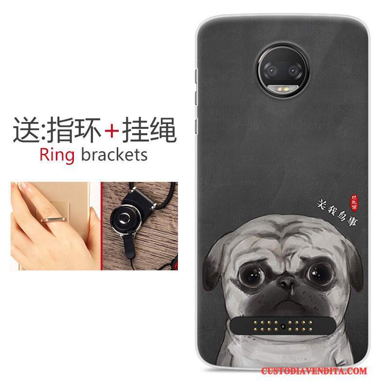 Custodia Moto Z 2018 Colore Fresco Tutto Incluso, Cover Moto Z 2018 Protezione Morbido Anti-caduta