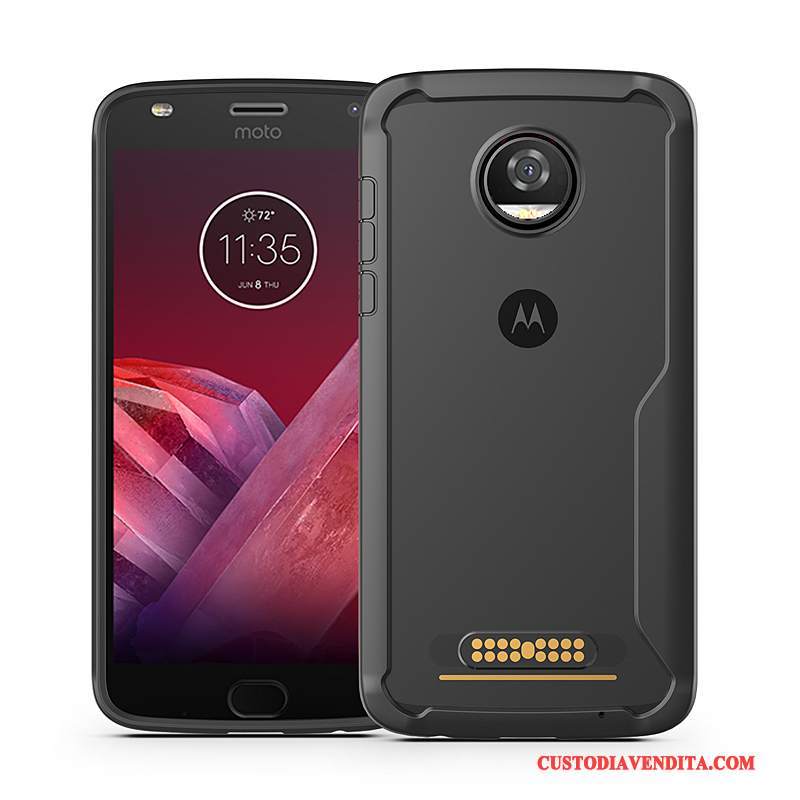 Custodia Moto Z2 Play Protezione Trasparente Gasbag, Cover Moto Z2 Play Anti-caduta Morbido