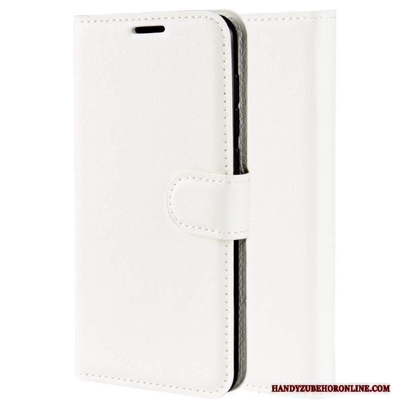Custodia Motorola One Action Pelle Telefono Modello, Cover Motorola One Action Folio Verde Litchi