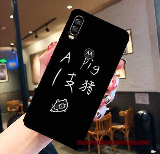 Custodia Motorola One Vision Protezione Rossotelefono, Cover Motorola One Vision Morbido Tutto Incluso