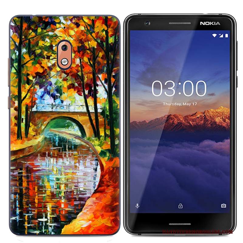 Custodia Nokia 2.1 Protezione Telefono Morbido, Cover Nokia 2.1 Cartone Animato Rosa Semplici
