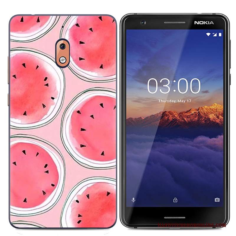 Custodia Nokia 2.1 Protezione Telefono Morbido, Cover Nokia 2.1 Cartone Animato Rosa Semplici