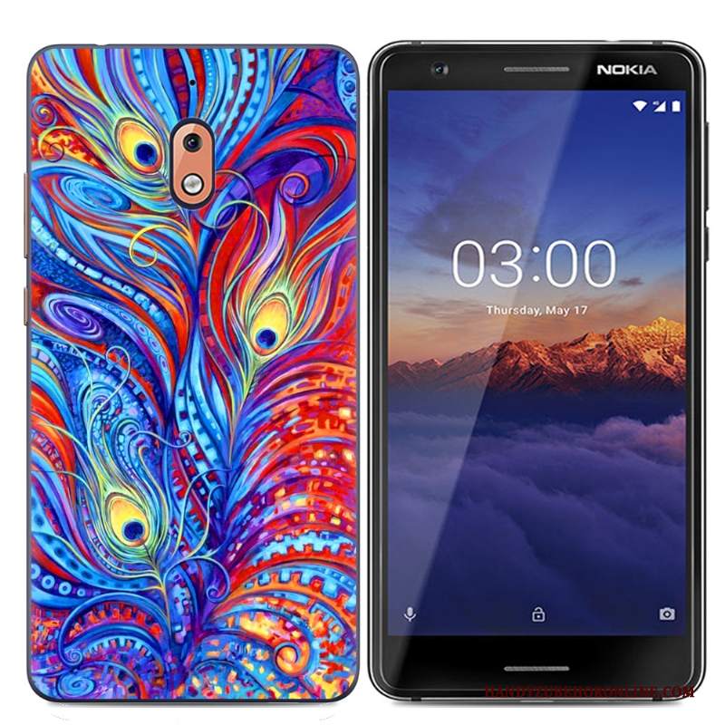 Custodia Nokia 2.1 Protezione Telefono Morbido, Cover Nokia 2.1 Cartone Animato Rosa Semplici