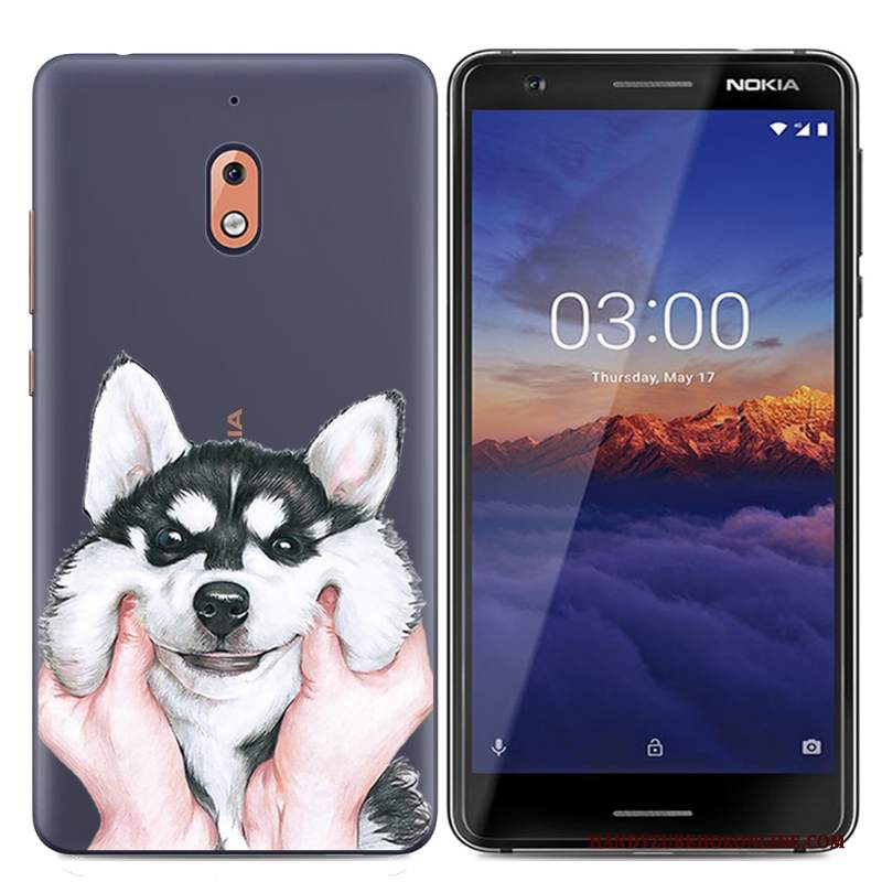 Custodia Nokia 2.1 Protezione Telefono Morbido, Cover Nokia 2.1 Cartone Animato Rosa Semplici