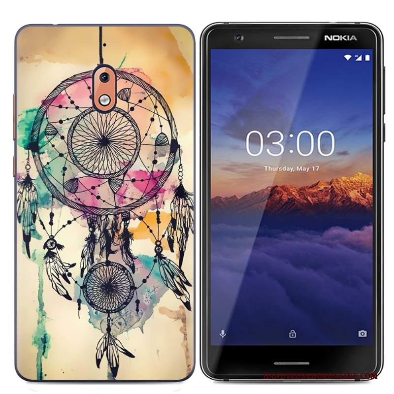 Custodia Nokia 2.1 Protezione Telefono Morbido, Cover Nokia 2.1 Cartone Animato Rosa Semplici