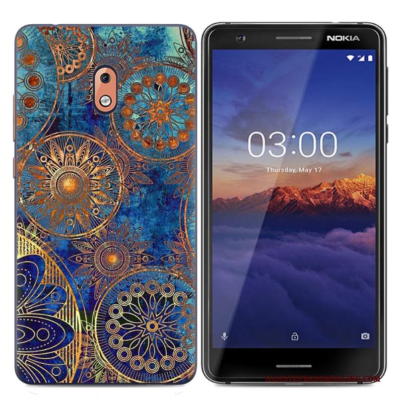 Custodia Nokia 2.1 Protezione Telefono Morbido, Cover Nokia 2.1 Cartone Animato Rosa Semplici