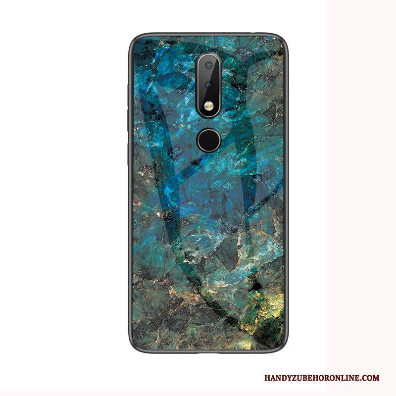 Custodia Nokia 4.2 Creativo Telefono Anti-caduta, Cover Nokia 4.2 Vetro Rosso