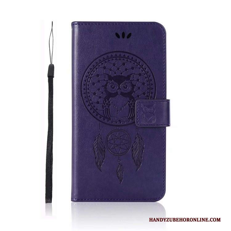 Custodia Nokia 4.2 Pelle Carta Morbido, Cover Nokia 4.2 Protezione Telefono Blu