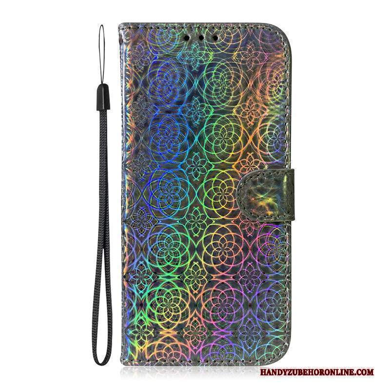 Custodia Nokia 6.2 Pelle Argento Colorato, Cover Nokia 6.2 Protezione Telefono Anti-caduta