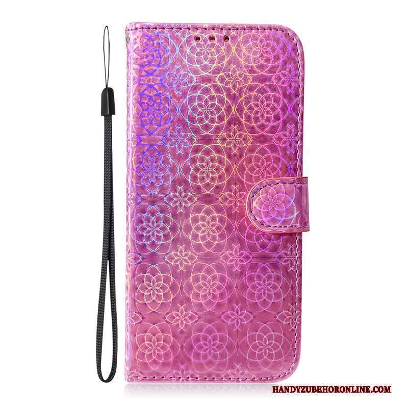 Custodia Nokia 6.2 Pelle Rosso Colorato, Cover Nokia 6.2 Protezione Telefono Rosa