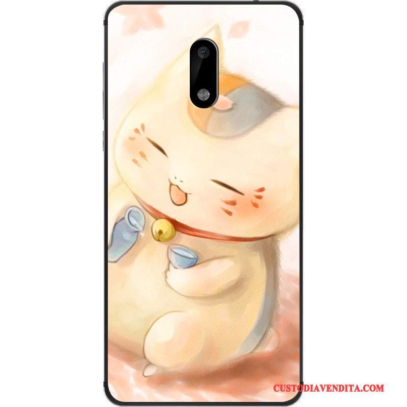 Custodia Nokia 6 Cartone Animato Tutto Inclusotelefono, Cover Nokia 6 Protezione Bianco Tendenza