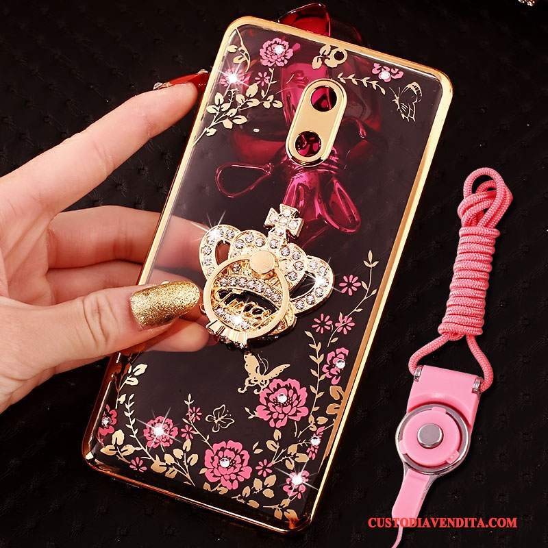 Custodia Nokia 6 Colore Morbidotelefono, Cover Nokia 6 Protezione Lusso Ornamenti Appesi
