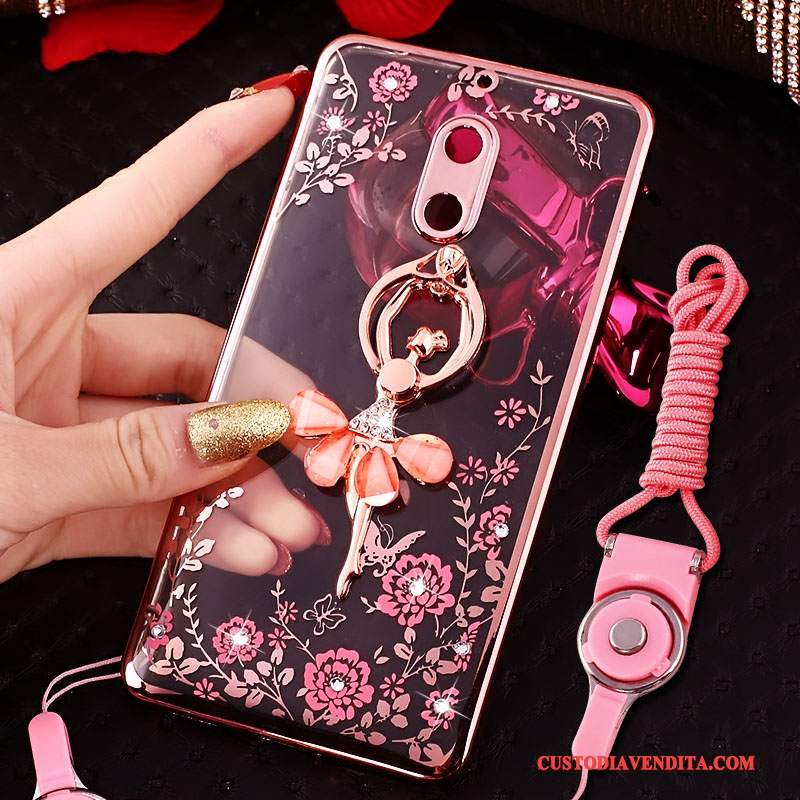 Custodia Nokia 6 Colore Morbidotelefono, Cover Nokia 6 Protezione Lusso Ornamenti Appesi