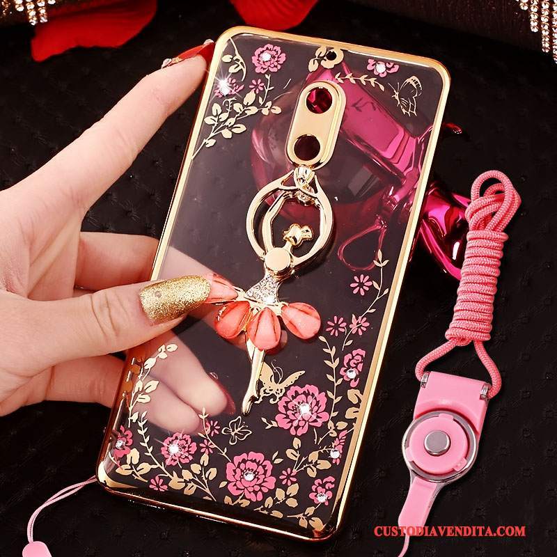 Custodia Nokia 6 Colore Morbidotelefono, Cover Nokia 6 Protezione Lusso Ornamenti Appesi